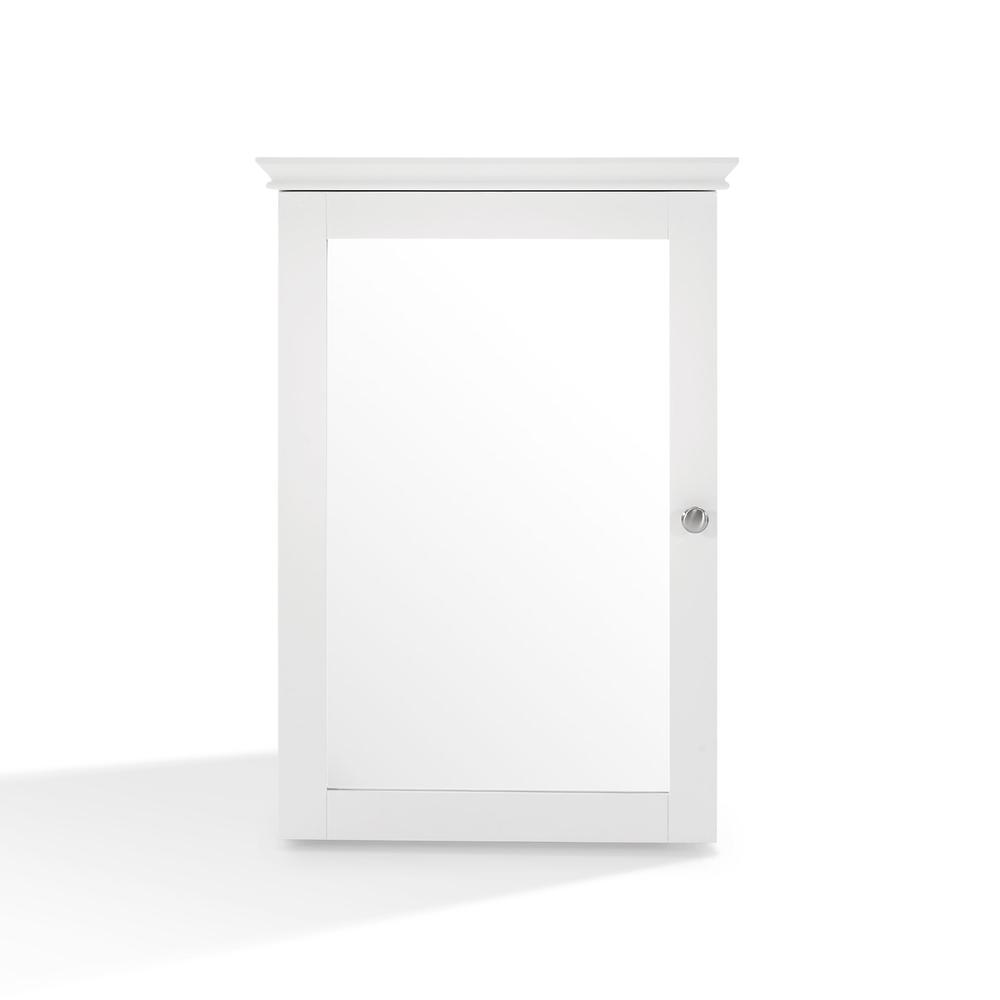Lydia Mirrored Wall Cabinet White. Picture 1