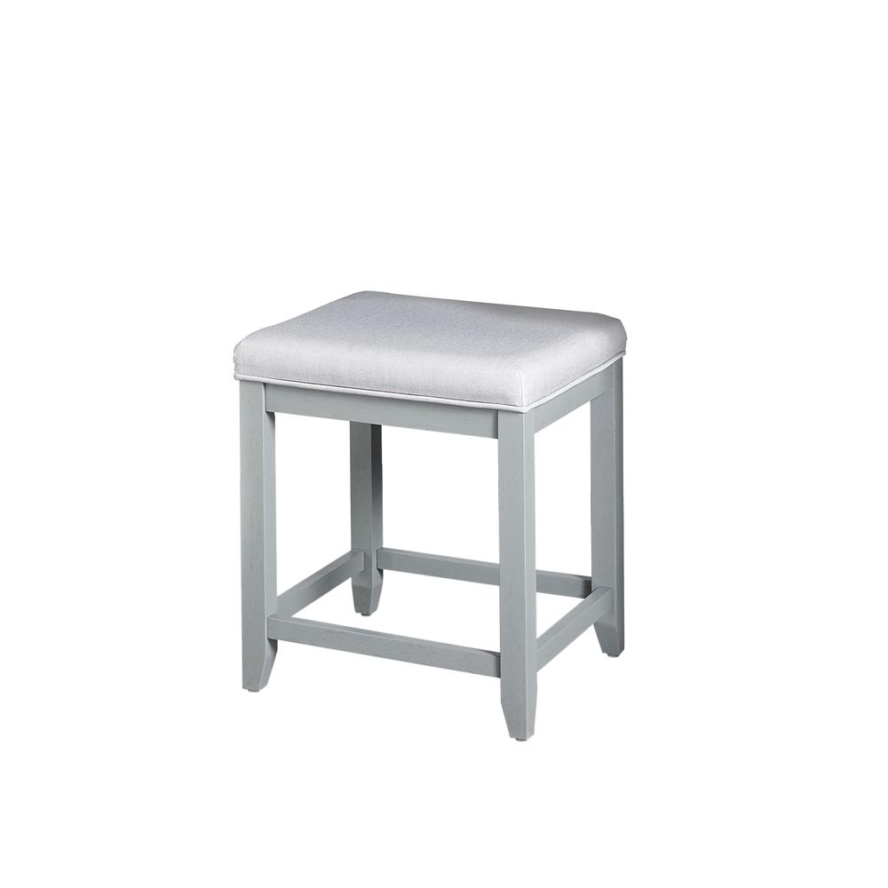 Vista Vanity Stool Gray/Shale. Picture 4