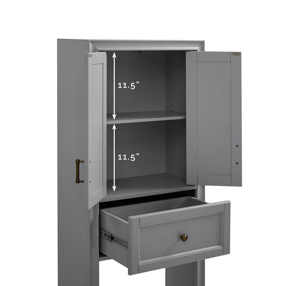 Tara Space Saver Cabinet Gray. Picture 7