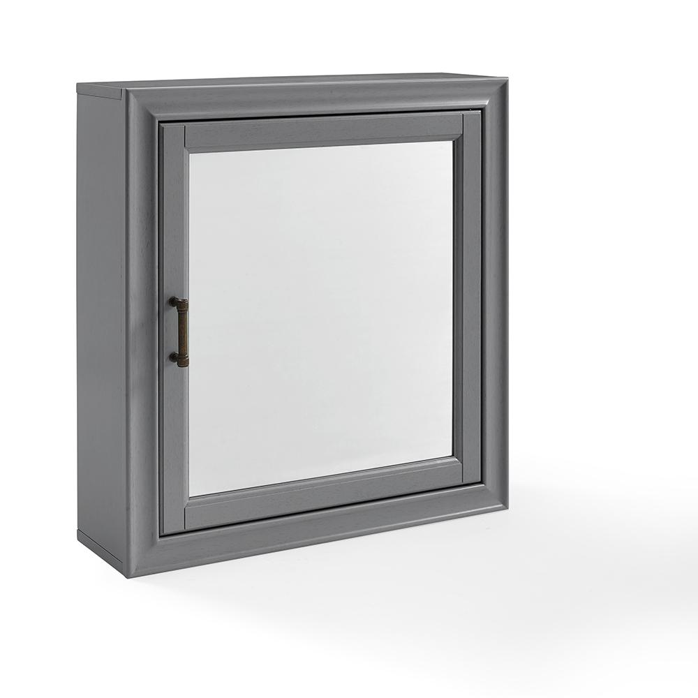 Tara Mirrored Wall Cabinet Gray. Picture 9