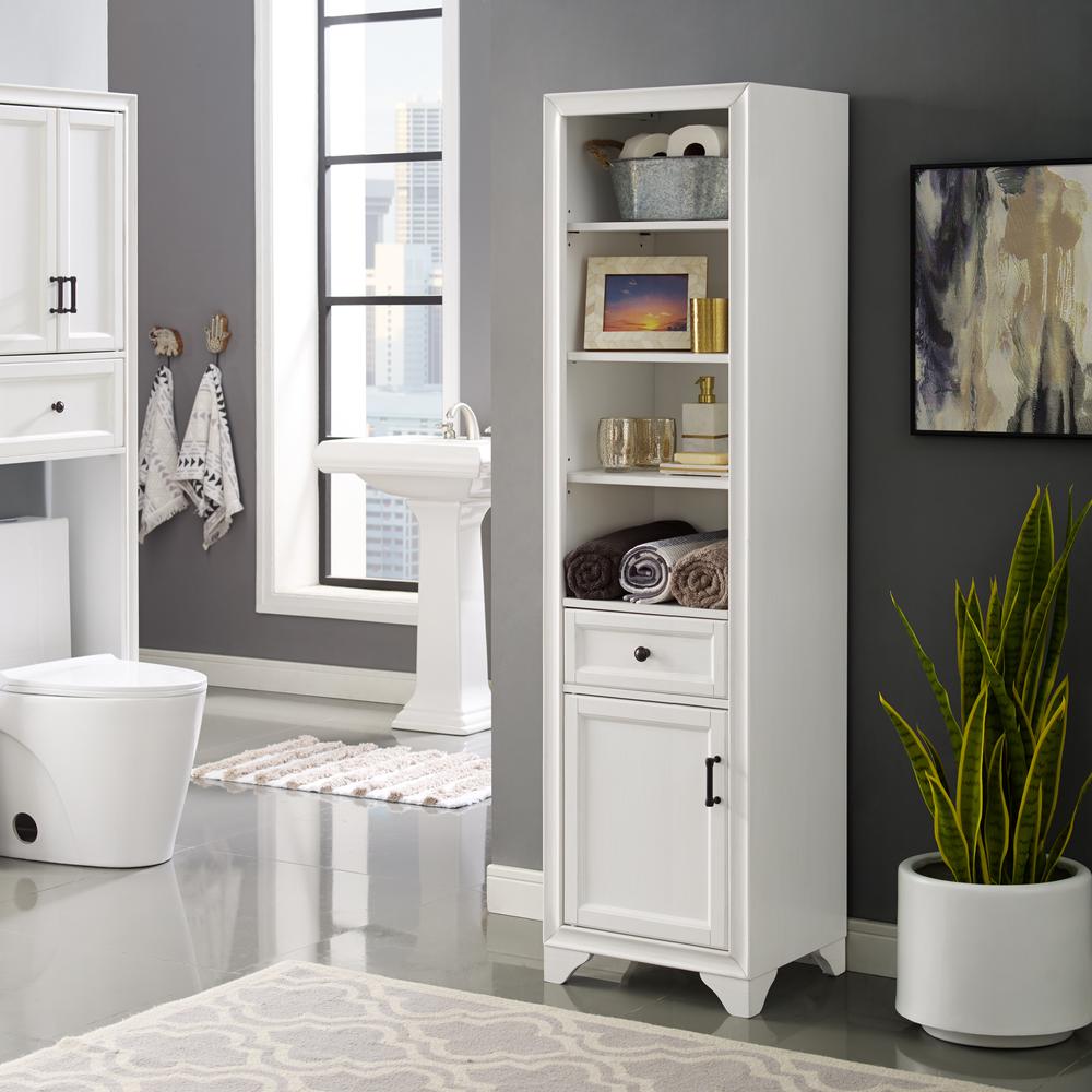 Tara Linen Cabinet White. Picture 1