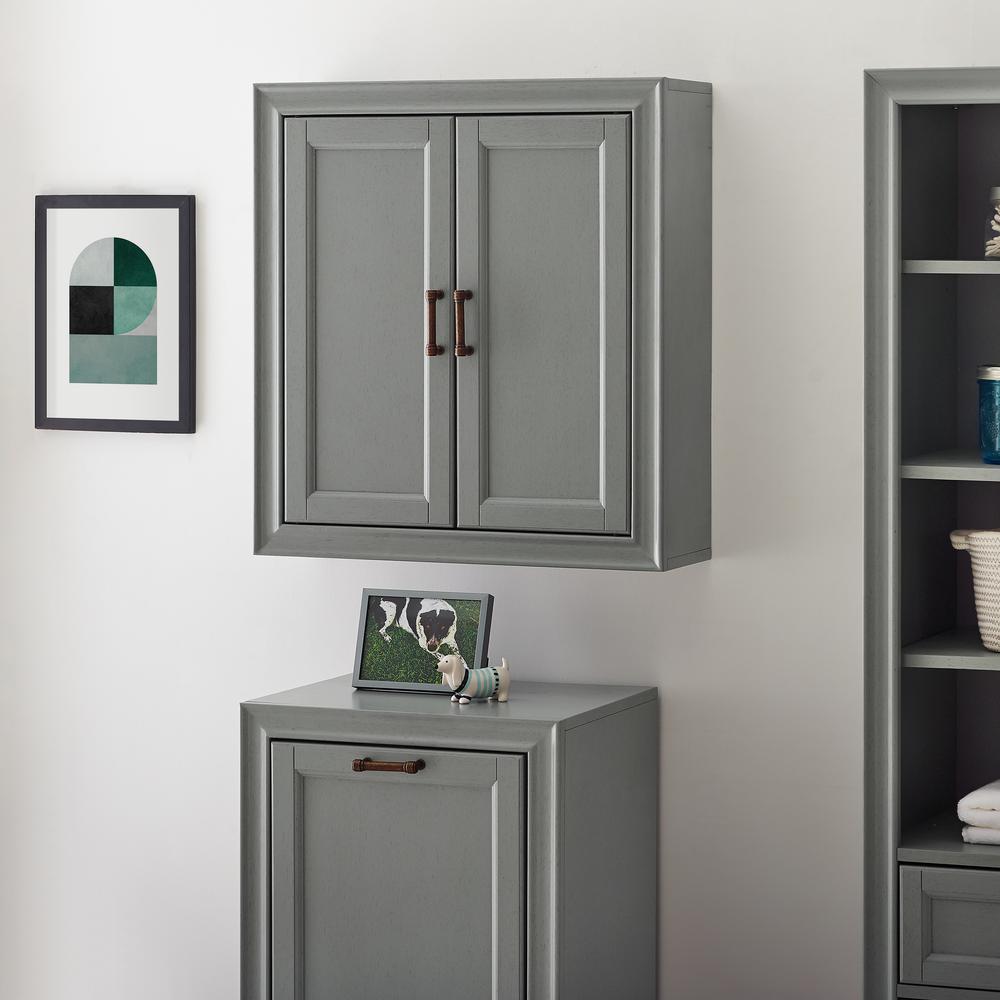Tara Wall Cabinet Gray. Picture 2