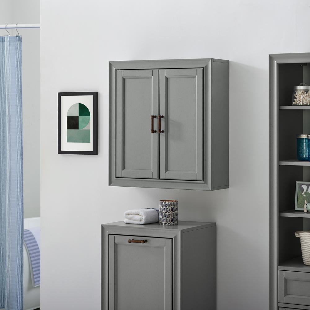 Tara Wall Cabinet Gray. Picture 4