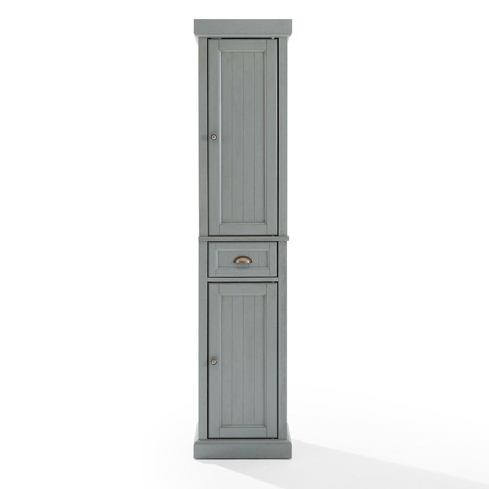 Seaside Tall Linen Cabinet Distressed Gray. Picture 7