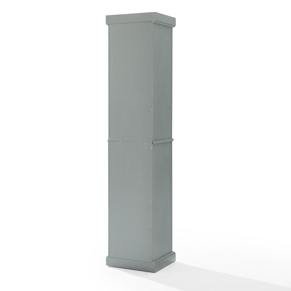Seaside Tall Linen Cabinet Distressed Gray. Picture 8