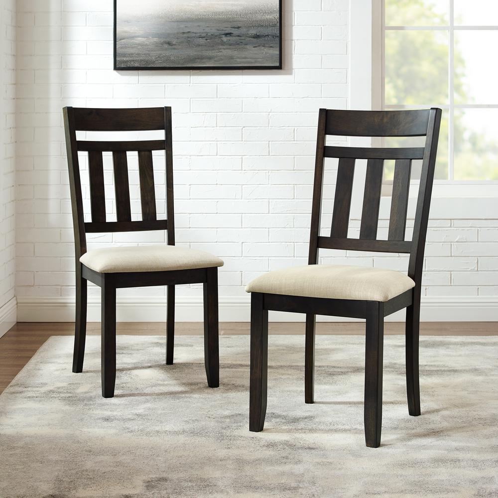 Hayden 2Pc Slat Back Dining Chair Set Slate - 2 Slat Back Chairs. Picture 2