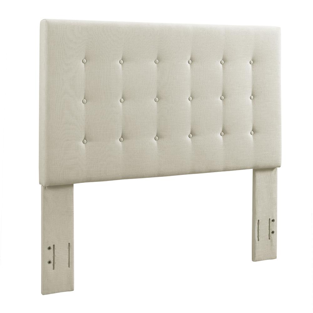 Reston Upholstered King/Cal King Headboard Creme. Picture 1