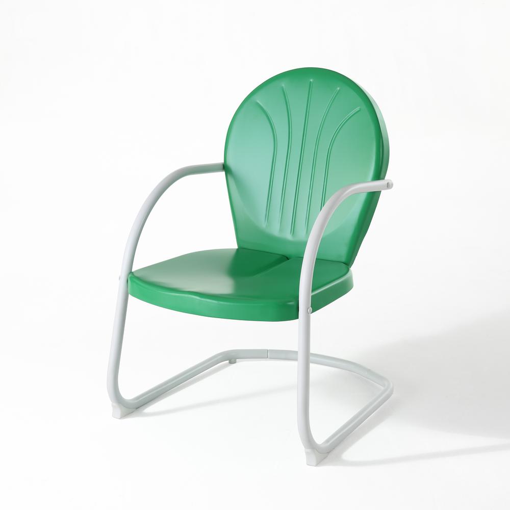 Griffith Outdoor Metal Armchair Kelly Green Gloss. Picture 1