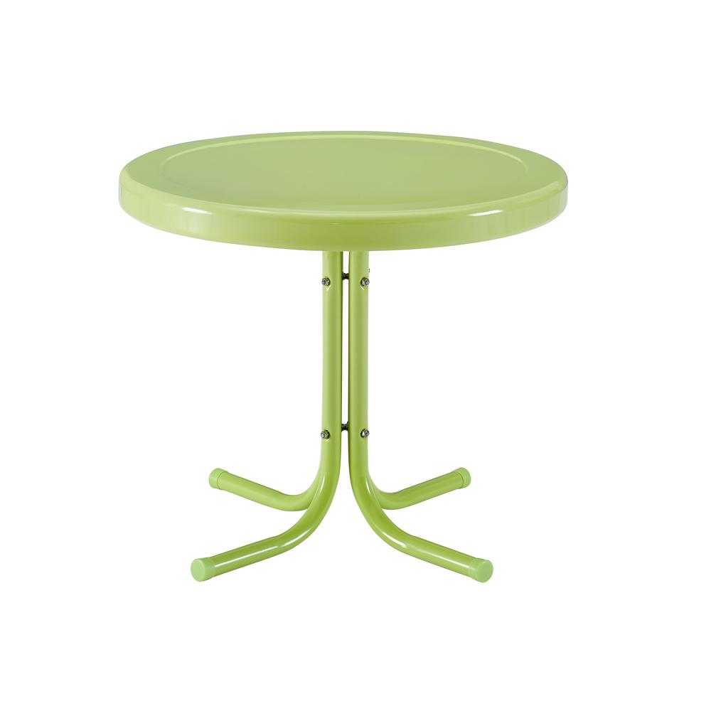 Griffith Outdoor Metal Side Table Key Lime Gloss. Picture 5