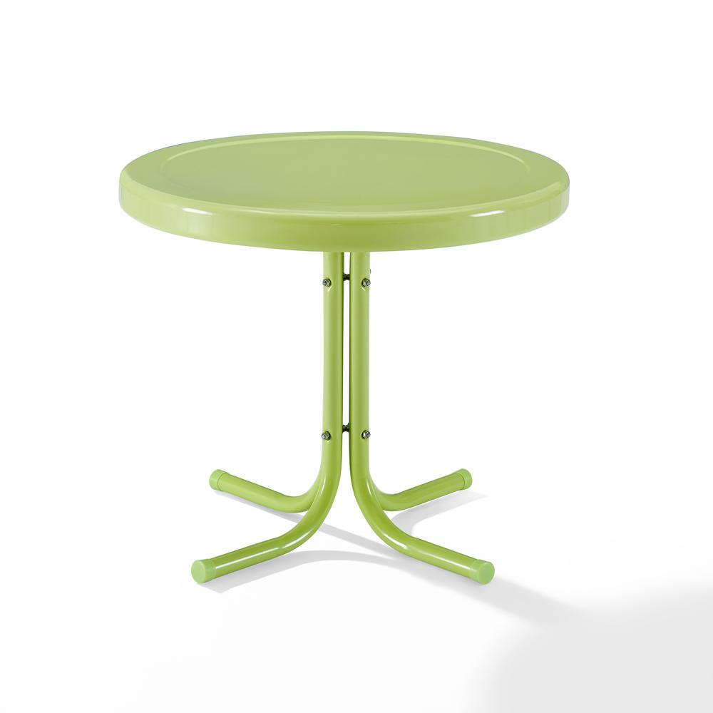 Griffith Outdoor Metal Side Table Key Lime Gloss. Picture 7