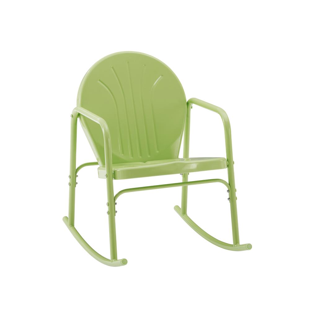 Griffith 2Pc Outdoor Metal Rocking Chair Set Key Lime Gloss - 2 Rocking Chairs. Picture 15
