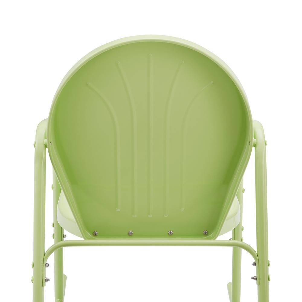 Griffith 2Pc Outdoor Metal Rocking Chair Set Key Lime Gloss - 2 Rocking Chairs. Picture 9