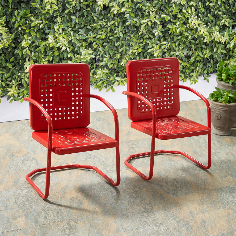 Bates 2Pc Chair Set Red - 2 Chairs. Picture 4