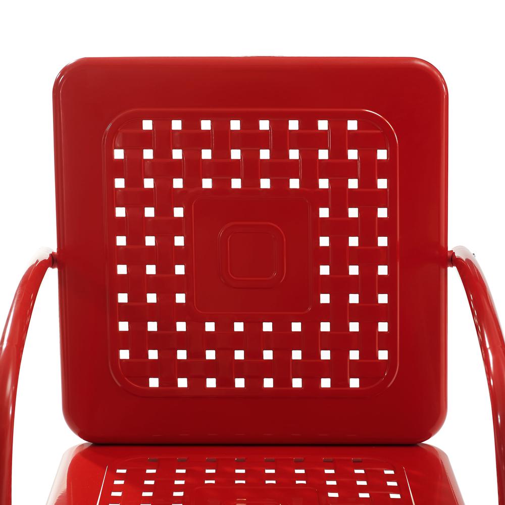 Bates 2Pc Outdoor Metal Armchair Set Red - 2 Armchairs. Picture 13