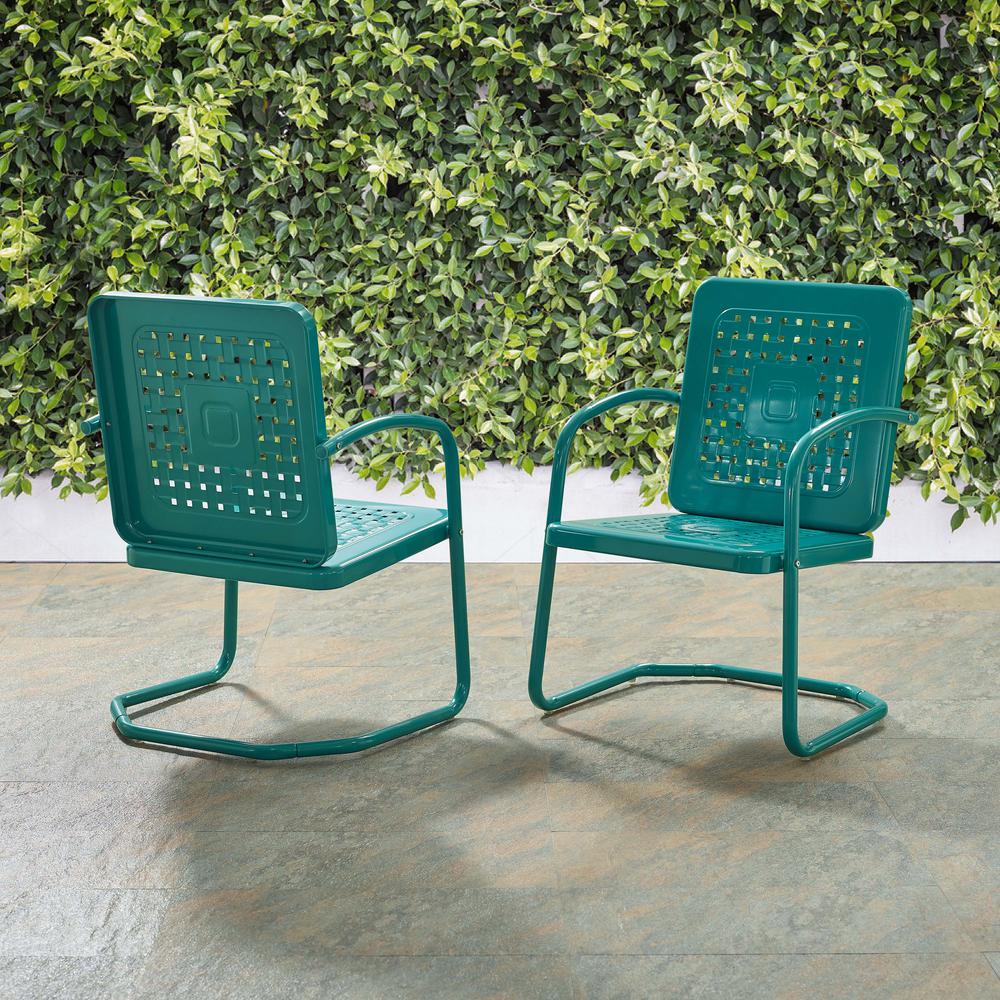 Bates 2Pc Outdoor Chair Set Turquoise - 2 Chairs. Picture 5