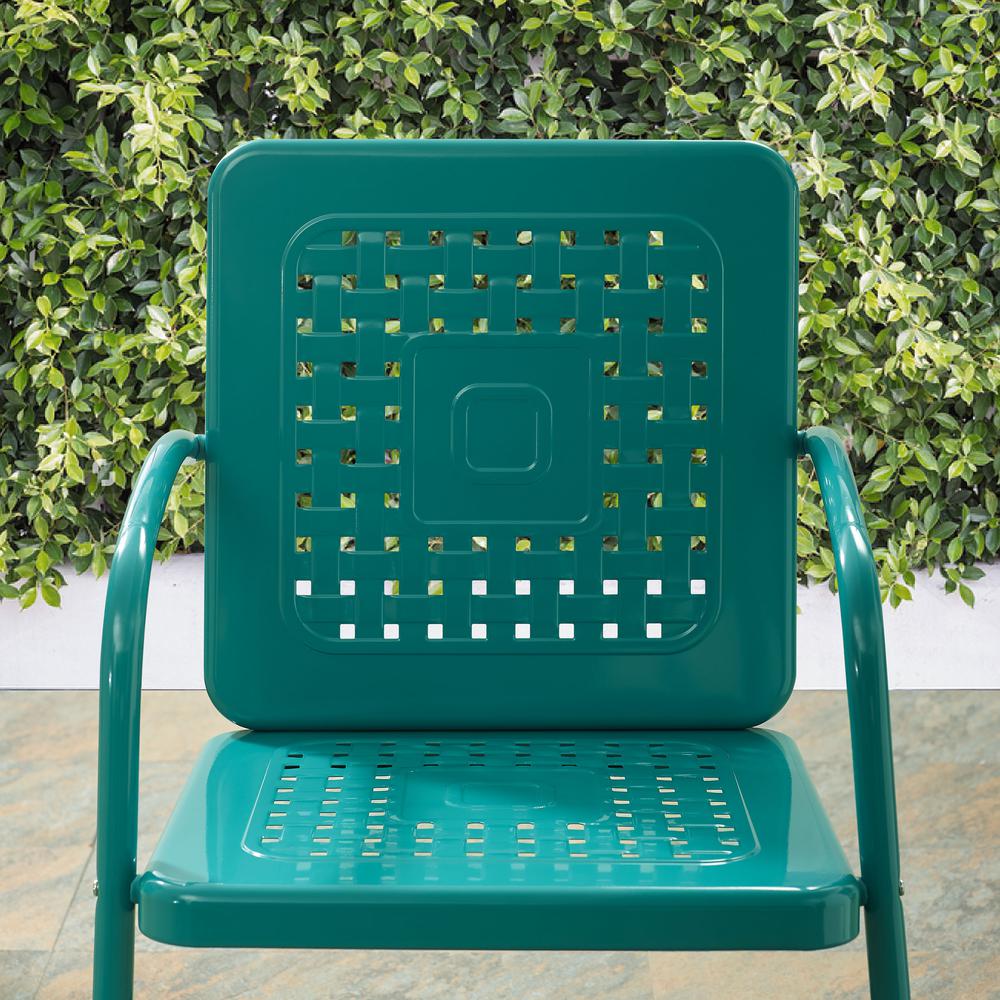 Bates 2Pc Outdoor Chair Set Turquoise - 2 Chairs. Picture 7