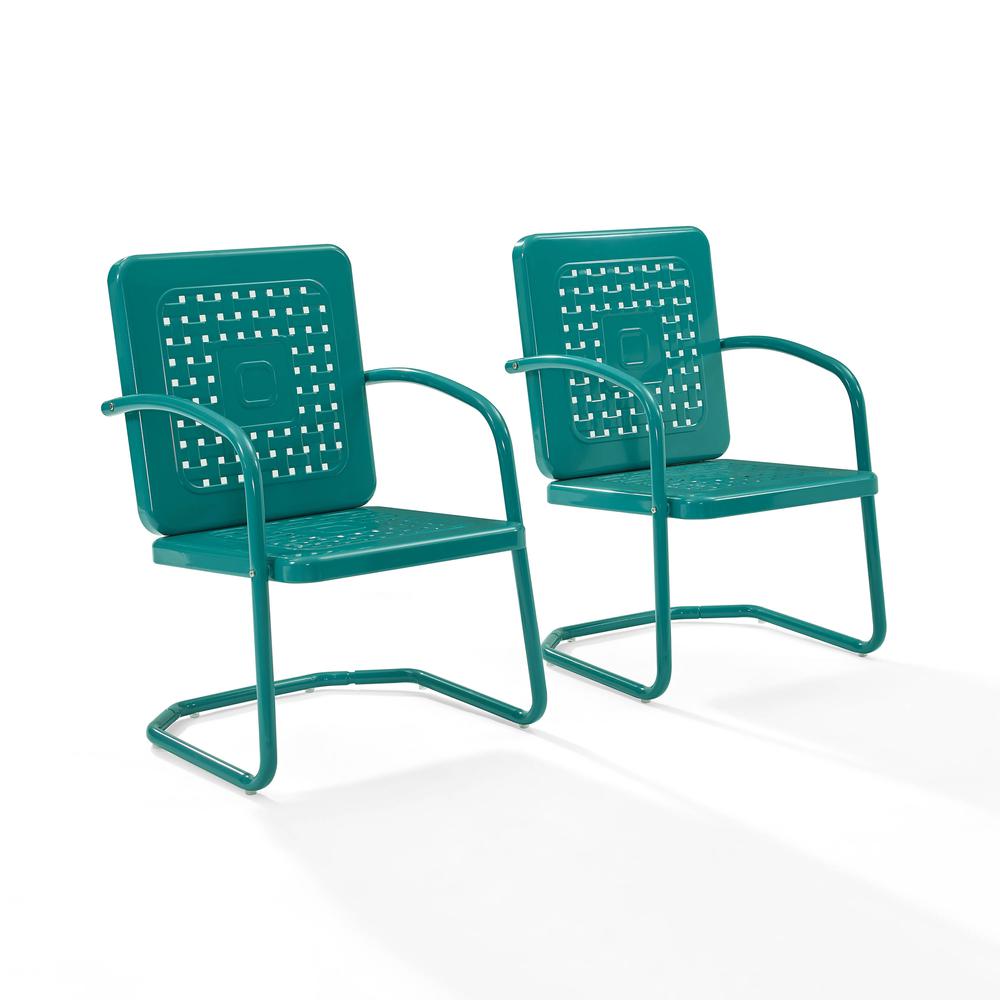 Bates 2Pc Outdoor Chair Set Turquoise - 2 Chairs. The main picture.