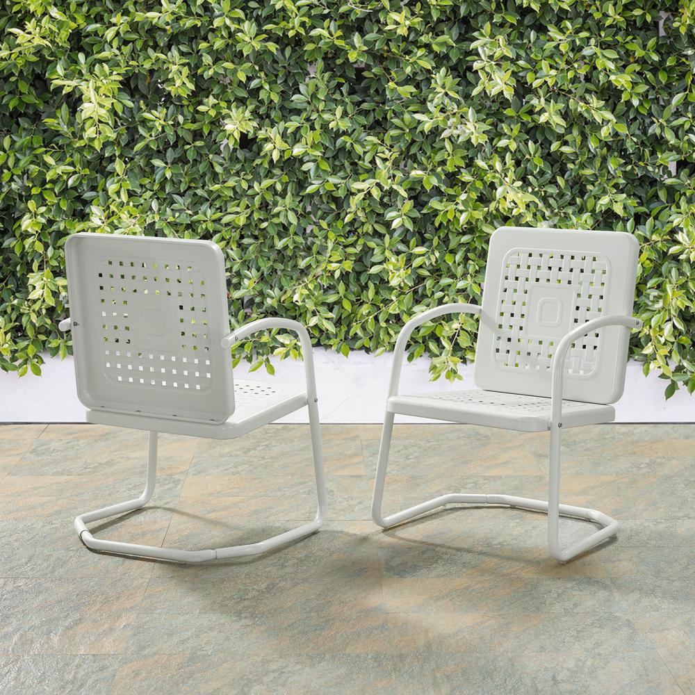Bates 2Pc Chair Set White - 2 Chairs. Picture 5