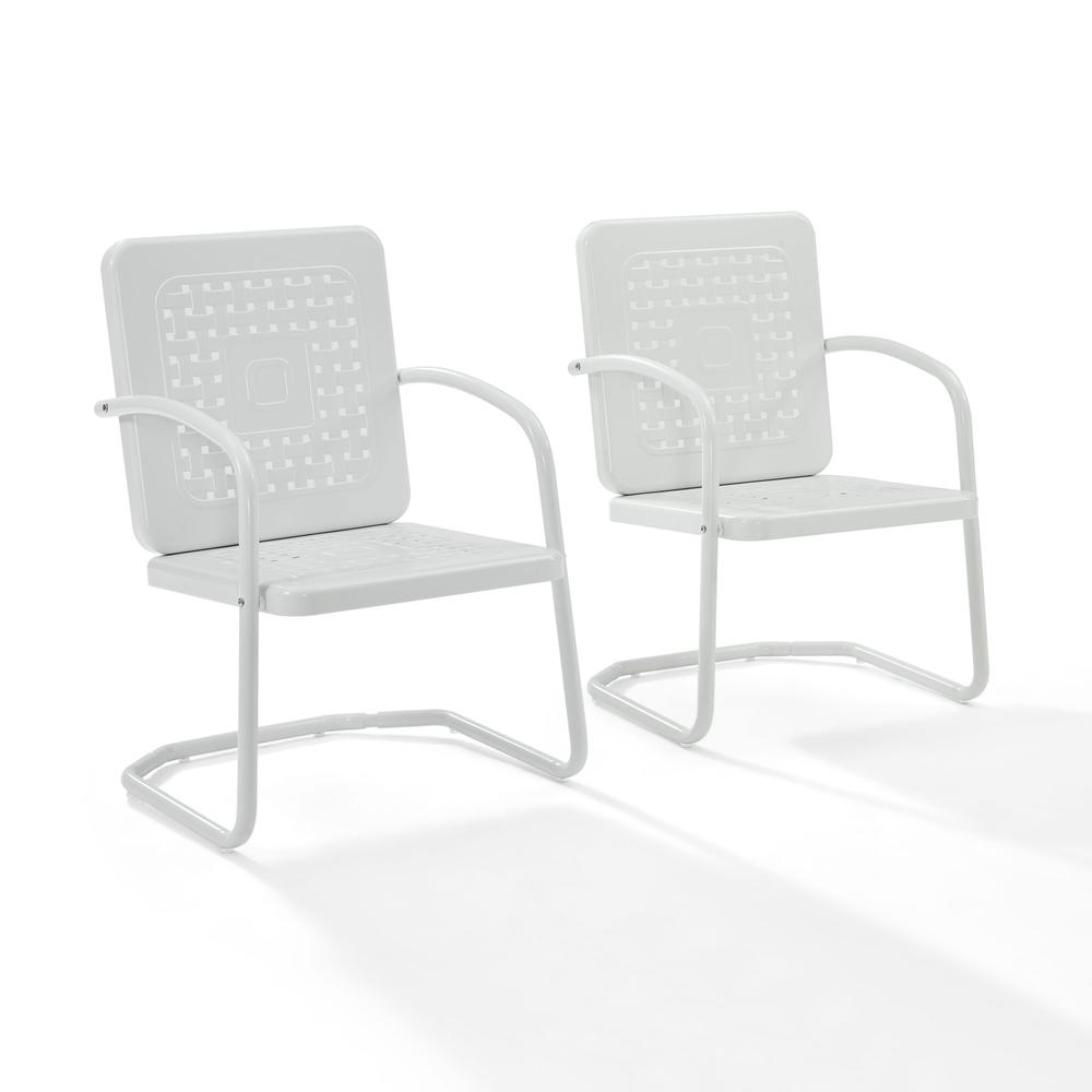 Bates 2Pc Chair Set White - 2 Chairs. The main picture.