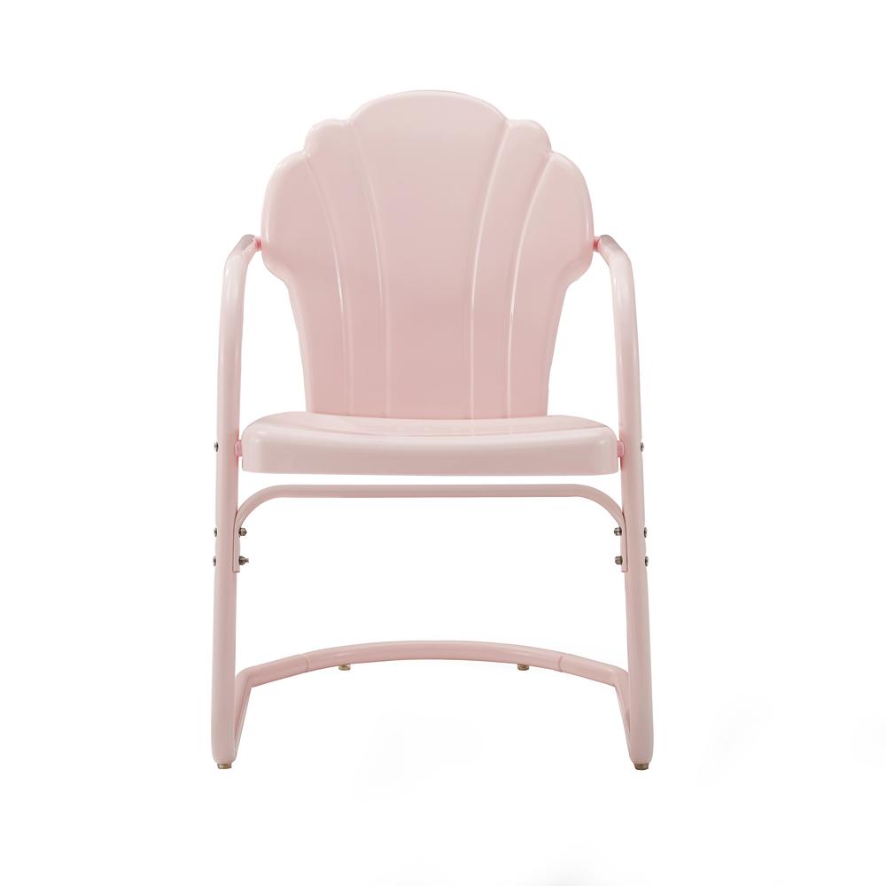 Tulip 2Pc Outdoor Metal Armchair Set Pink - 2 Chairs. Picture 4