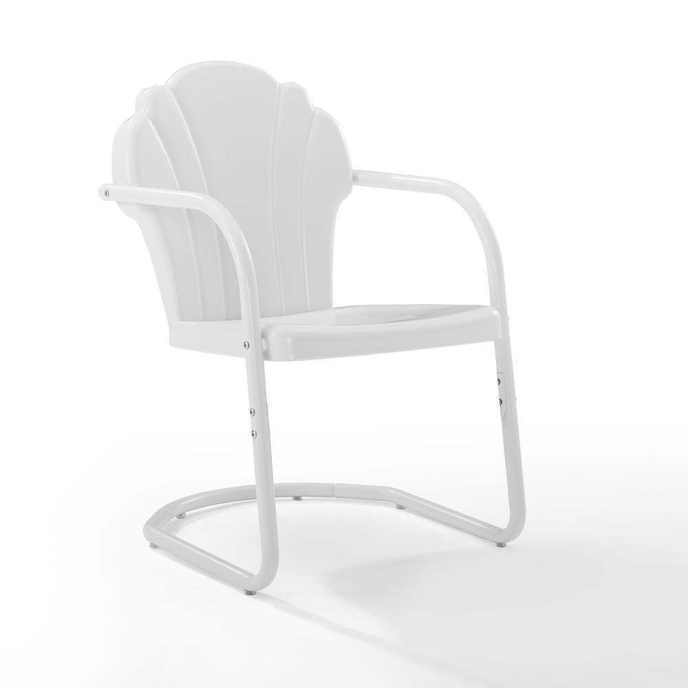 Tulip 2Pc Outdoor Metal Armchair Set White - 2 Chairs. Picture 1