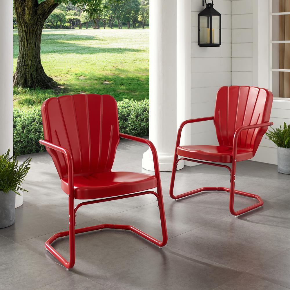Ridgeland 2Pc Chair Set Red - 2 Chairs. Picture 2