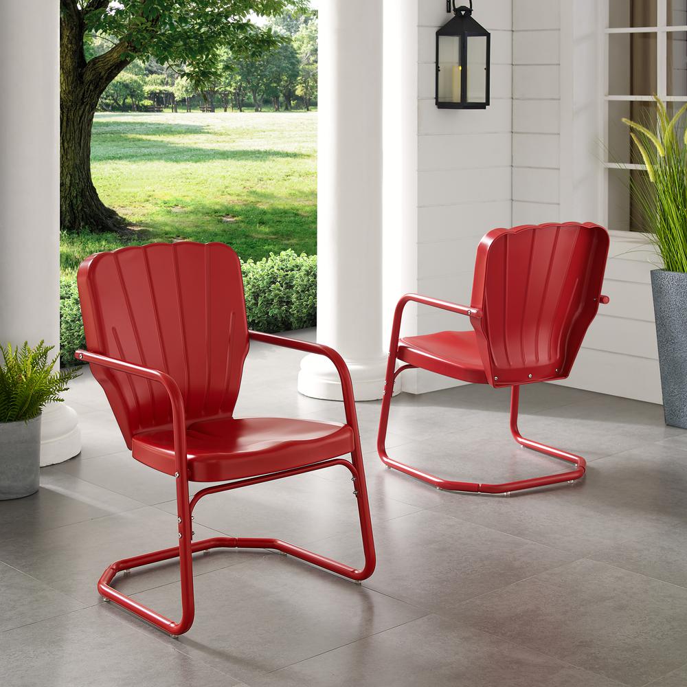 Ridgeland 2Pc Chair Set Red - 2 Chairs. Picture 3