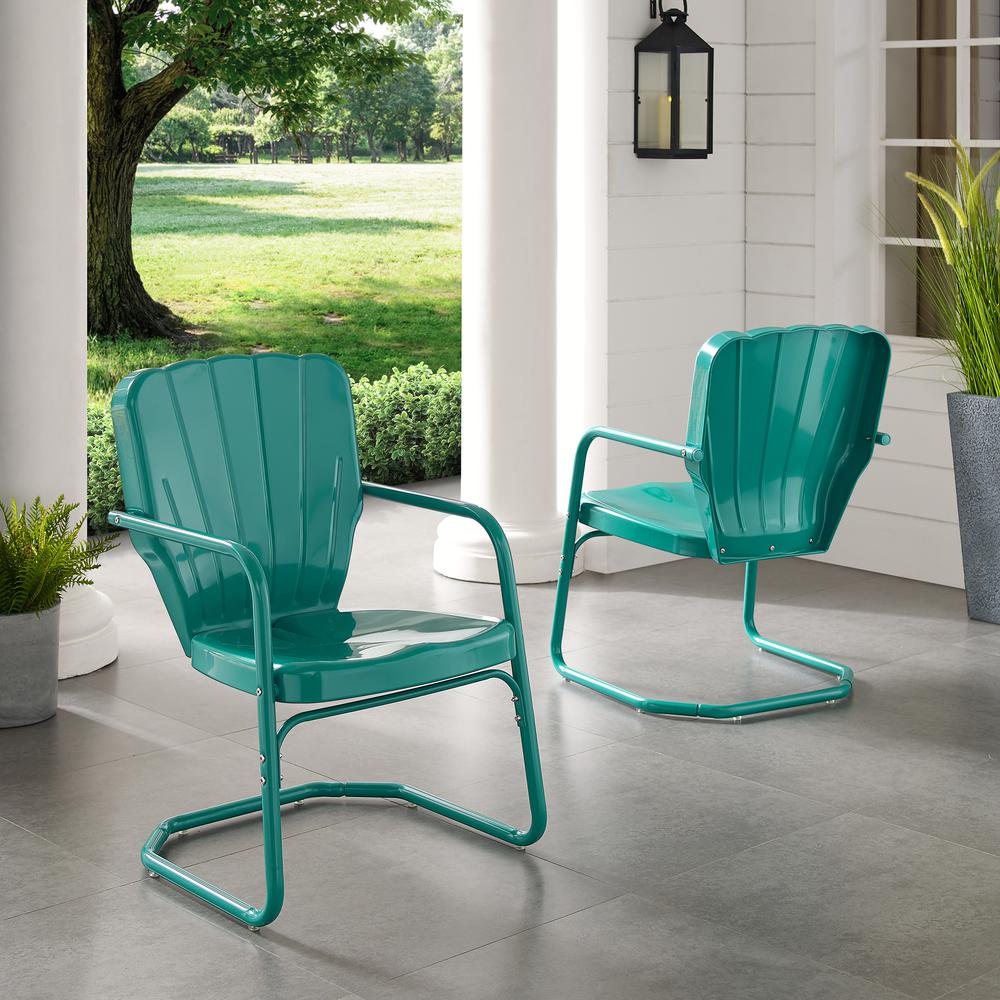 Ridgeland 2Pc Chair Set Turquoise - 2 Chairs. Picture 3