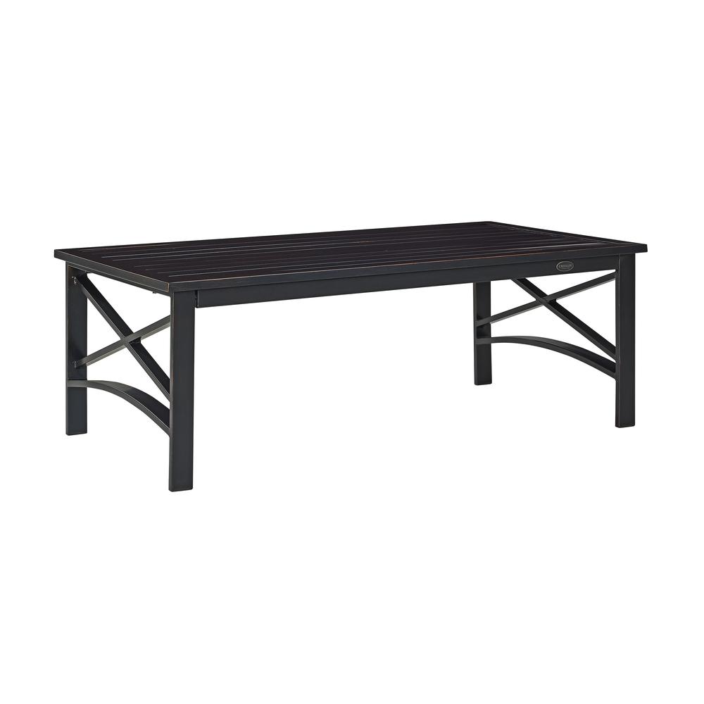 Kaplan Outdoor Metal Coffee Table Oil Rubbed Bronze. Picture 3