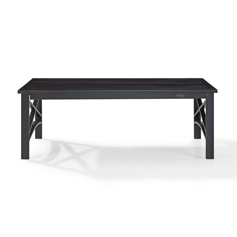 Kaplan Outdoor Metal Coffee Table Oil Rubbed Bronze. Picture 4