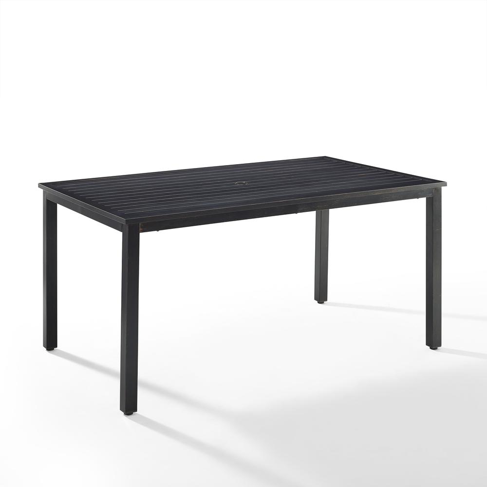 Kaplan Outdoor Dining Table Oil Rubbed Bronze. Picture 5