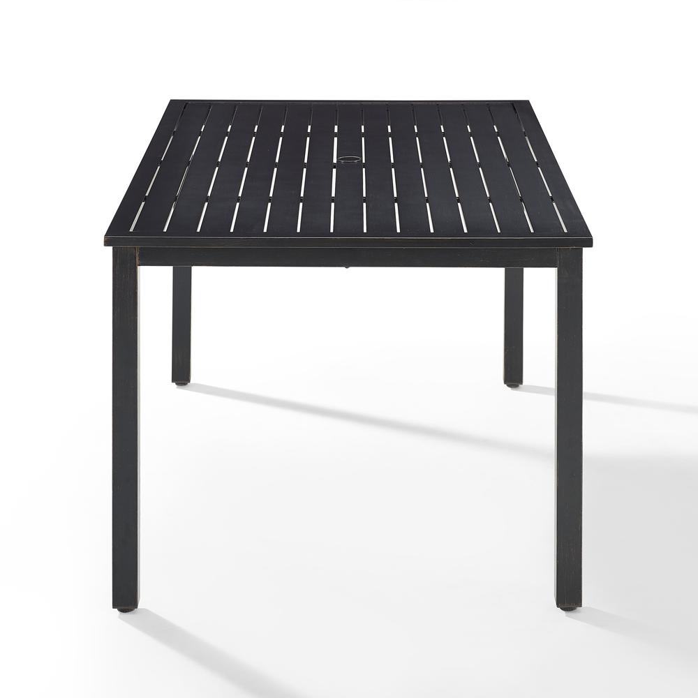 Kaplan Outdoor Dining Table Oil Rubbed Bronze. Picture 7