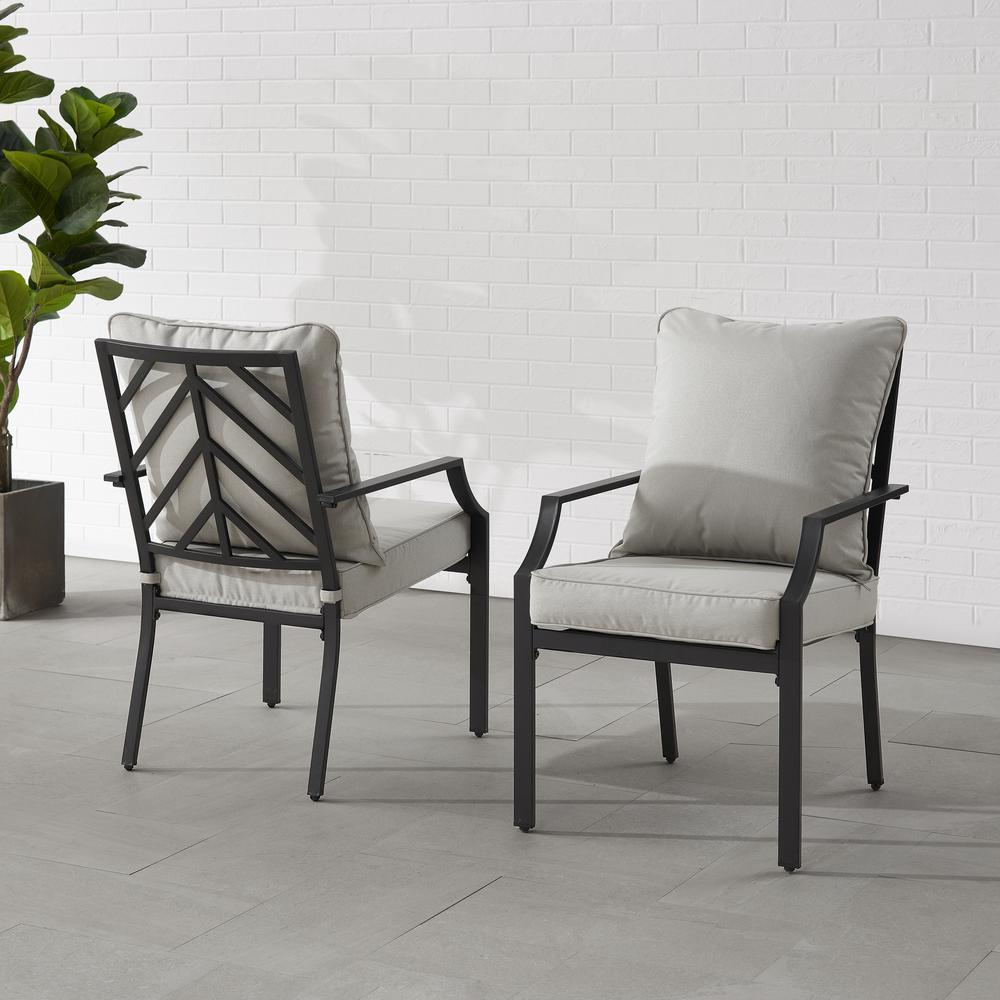 Otto 2Pc Outdoor Metal Dining Chair Set. Picture 3