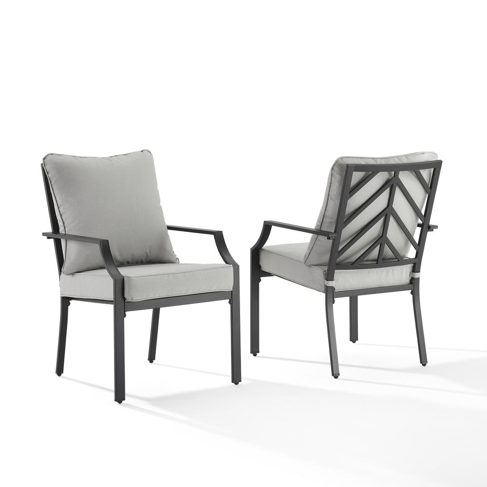 Otto 2Pc Outdoor Metal Dining Chair Set. Picture 1