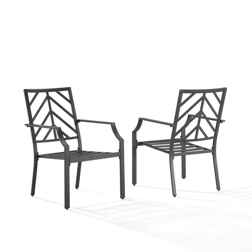 Otto 2Pc Outdoor Metal Dining Chair Set. Picture 11