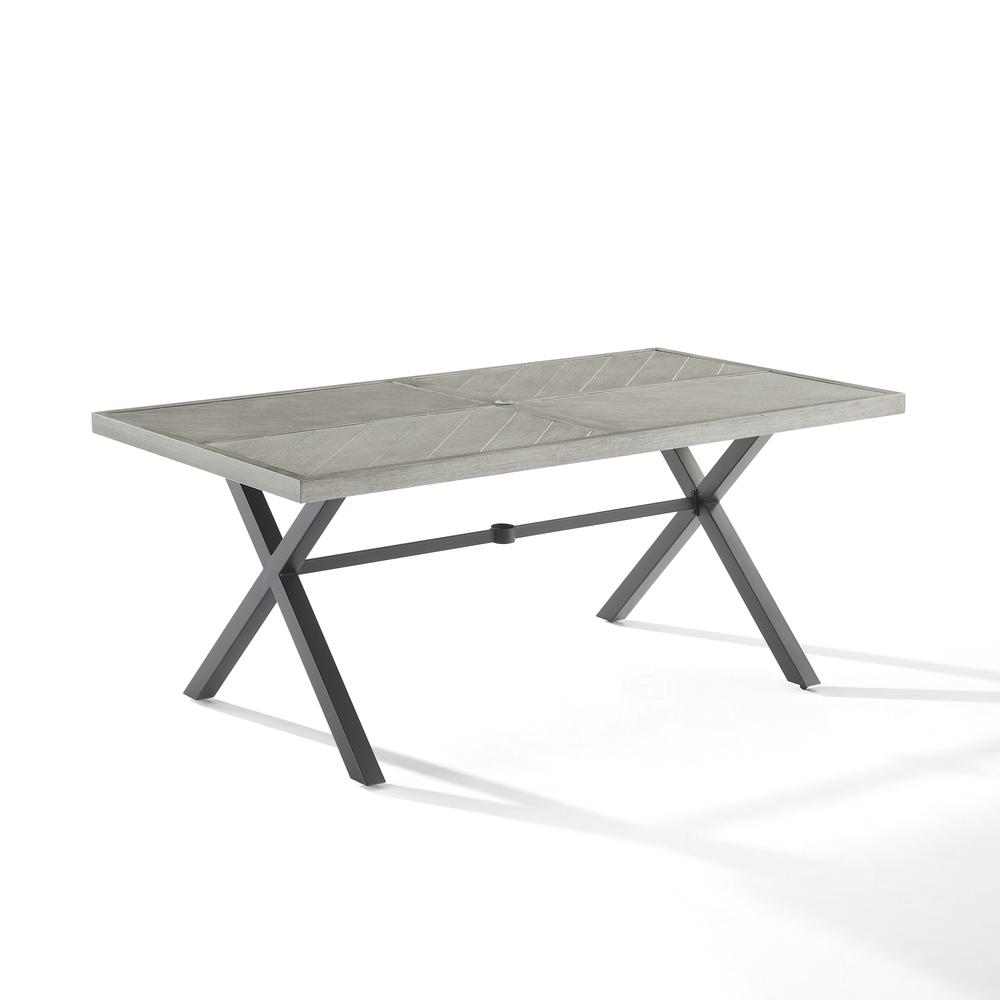 Otto Outdoor Metal Dining Table. Picture 1