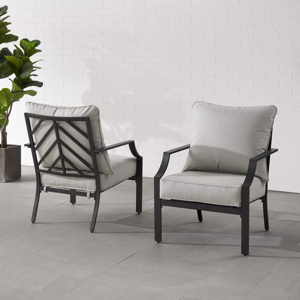 Otto 2Pc Outdoor Metal Armchair Set. Picture 3