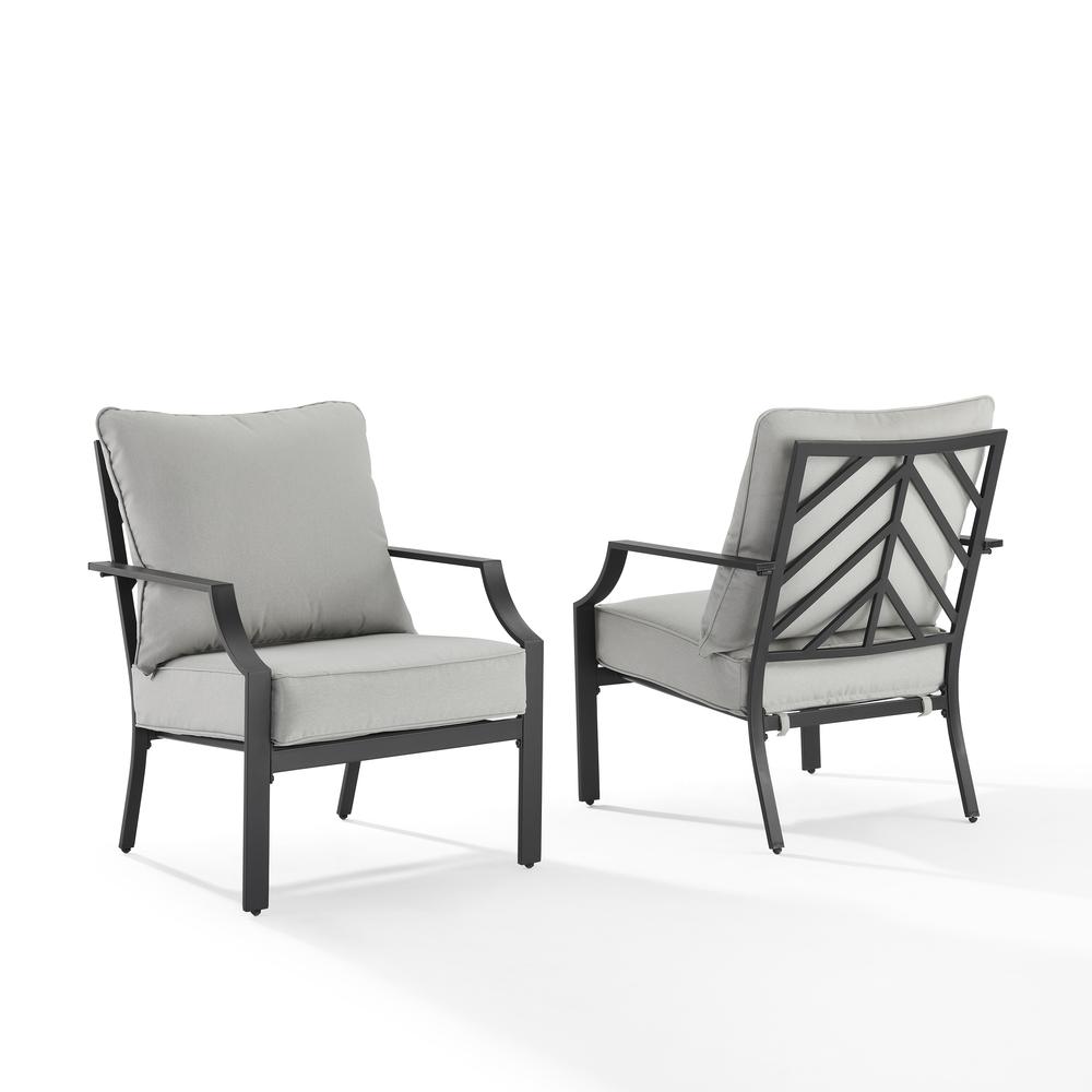 Otto 2Pc Outdoor Metal Armchair Set. Picture 1