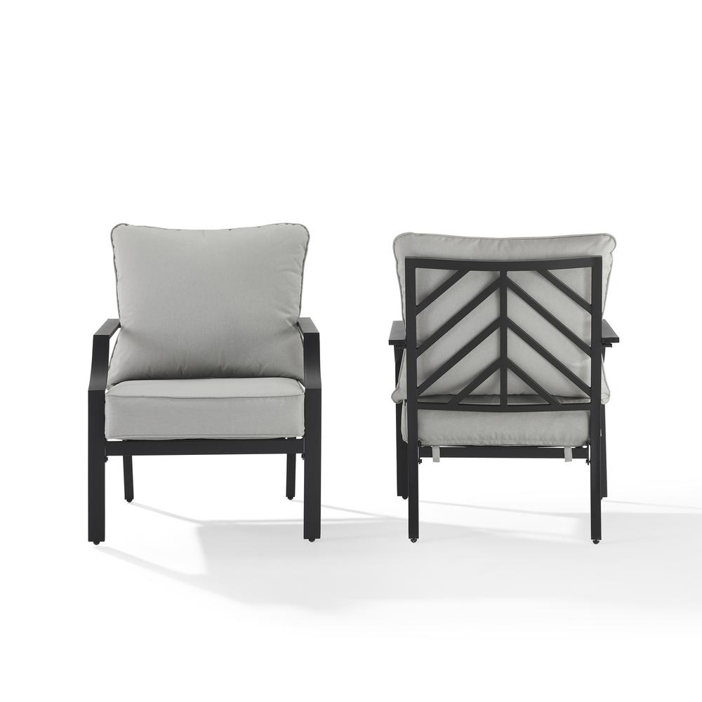 Otto 2Pc Outdoor Metal Armchair Set. Picture 9