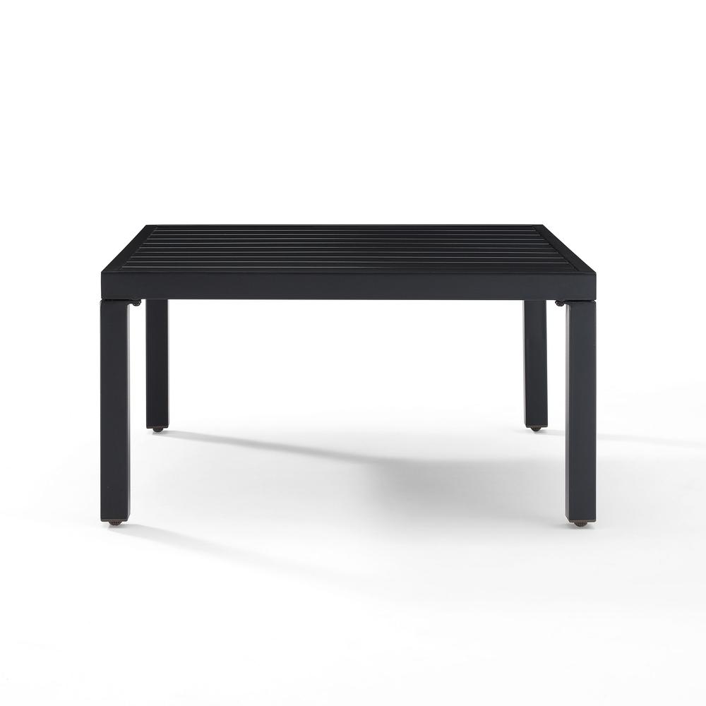 Piermont Outdoor Metal Sectional Coffee Table Matte Black. Picture 2