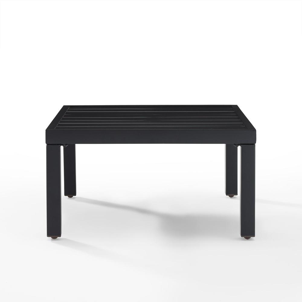 Piermont Outdoor Metal Sectional Side Table Matte Black. Picture 2