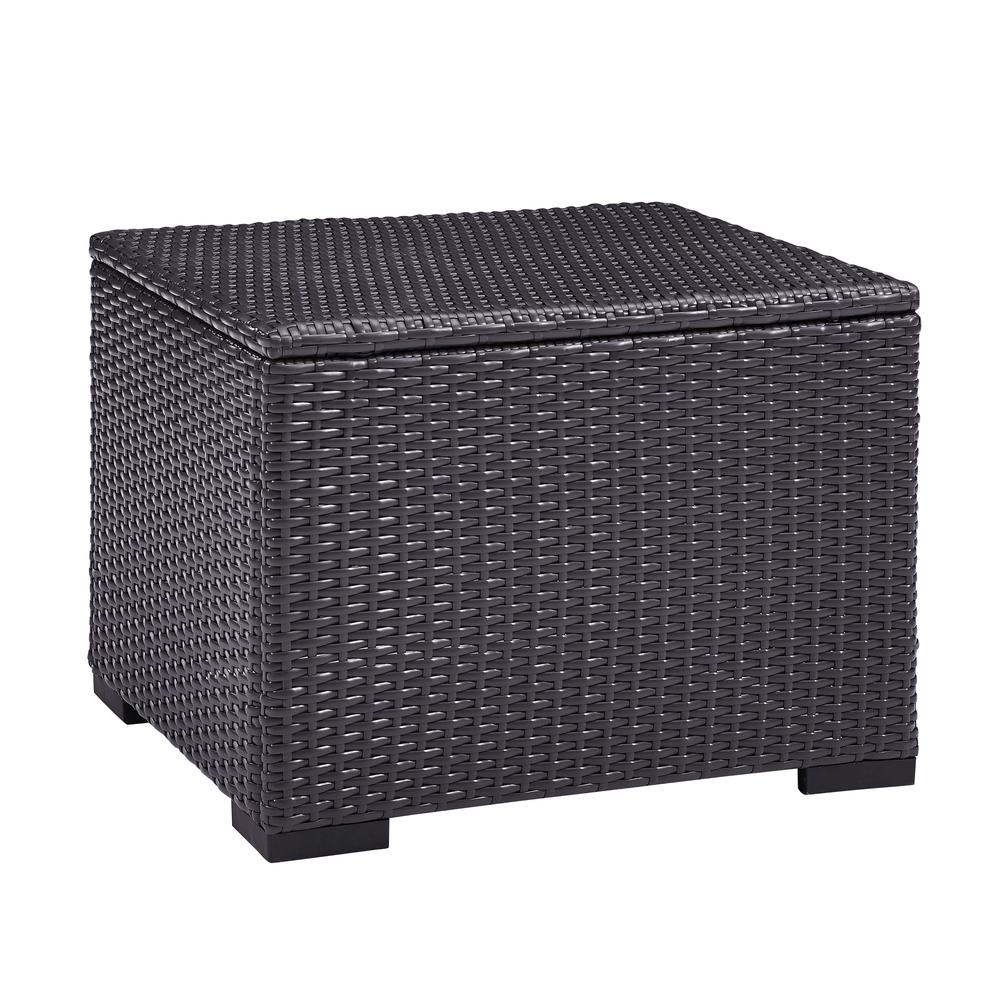 Biscayne Outdoor Wicker Coffee Table Brown. Picture 1