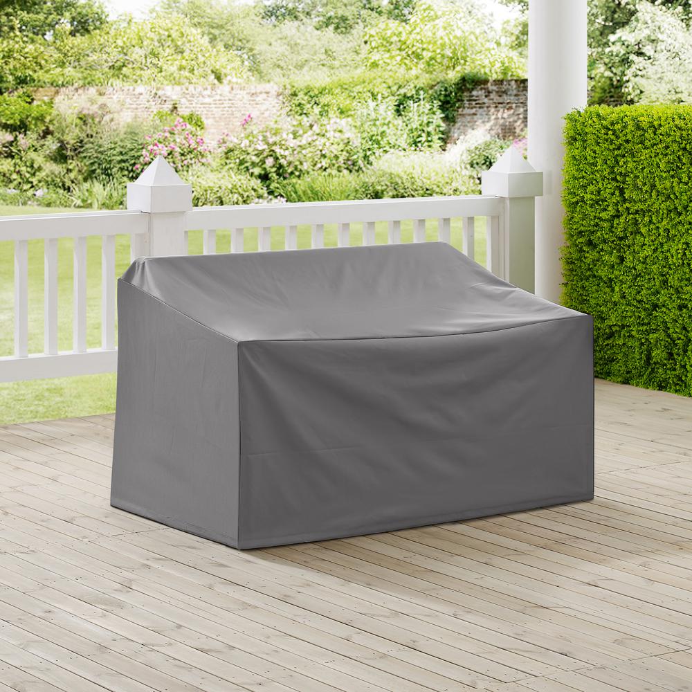 Outdoor Loveseat Furniture Cover Gray. Picture 1