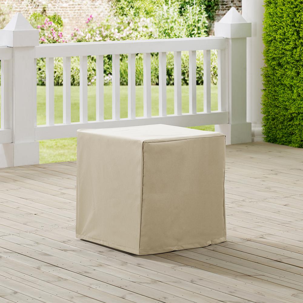 Outdoor End Table Furniture Cover Tan. The main picture.