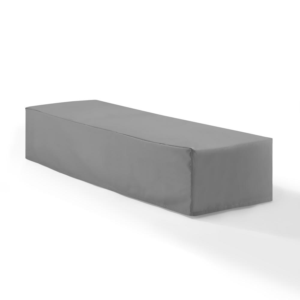 Outdoor Chaise Lounge Furniture Cover Gray. Picture 5