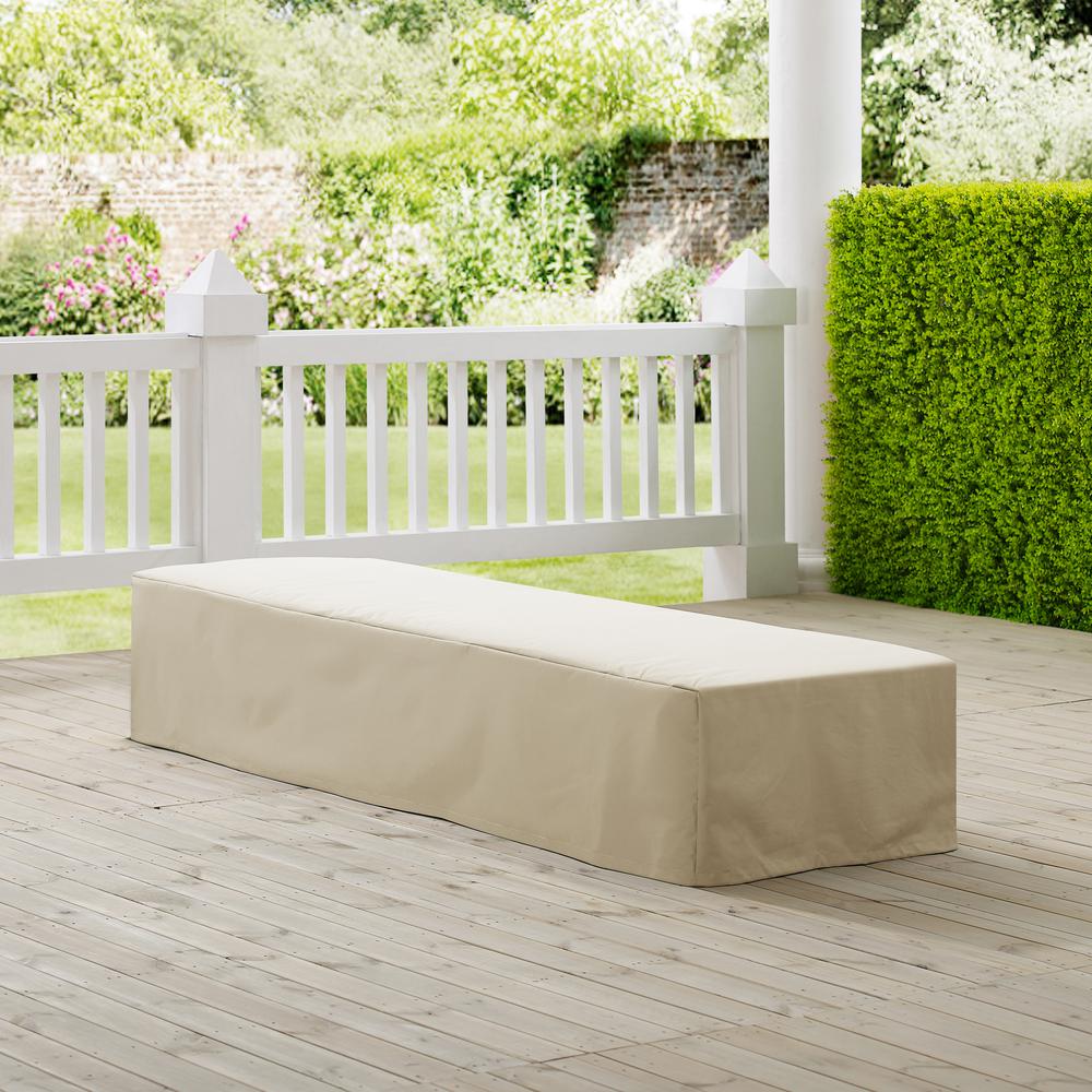 Outdoor Chaise Lounge Furniture Cover Tan. Picture 1