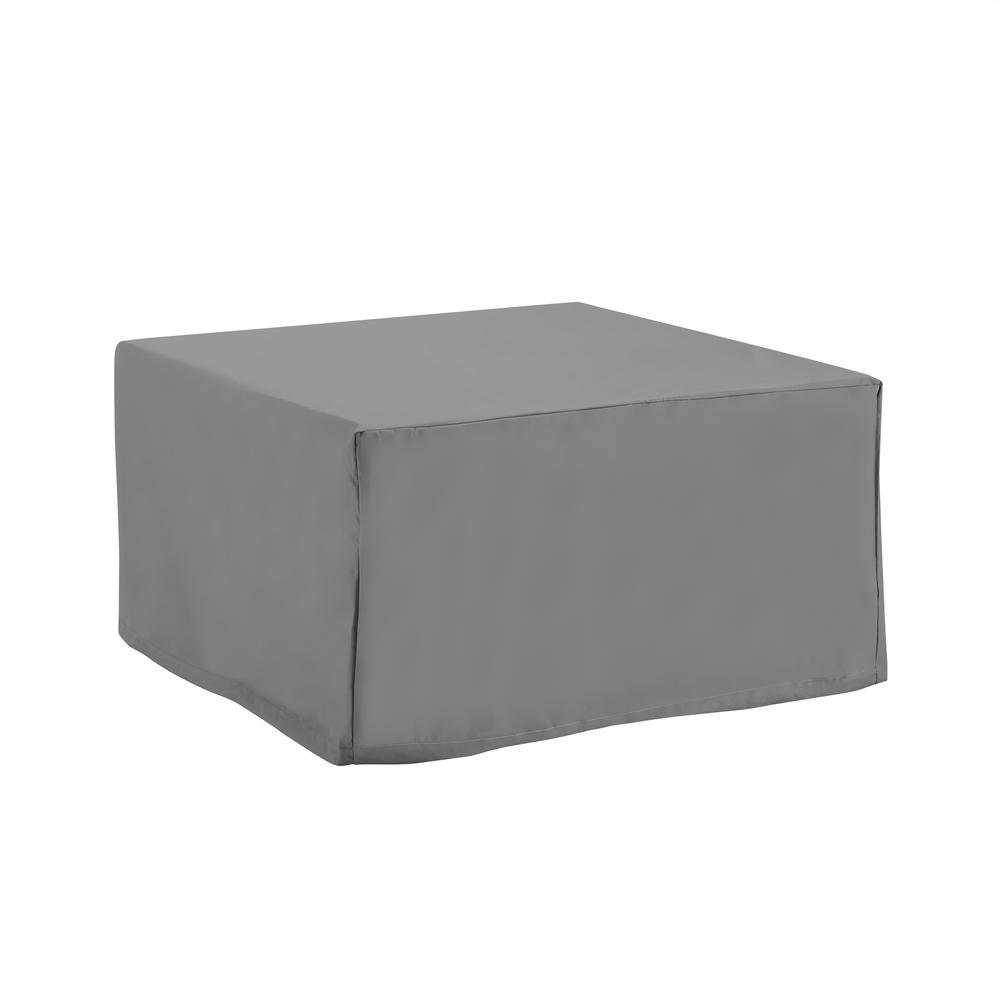 Outdoor Square Table & Ottoman Furniture Cover Gray. Picture 2