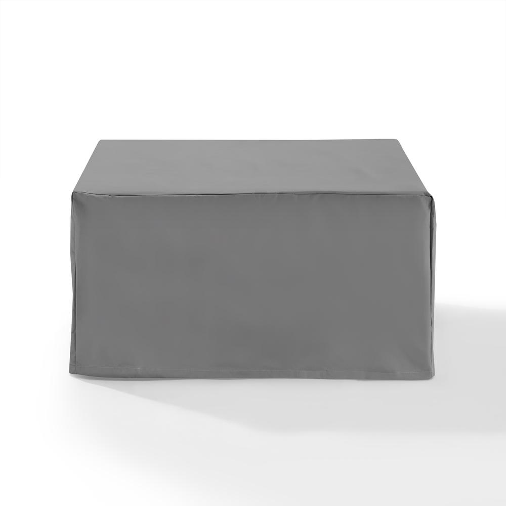 Outdoor Square Table & Ottoman Furniture Cover Gray. Picture 4