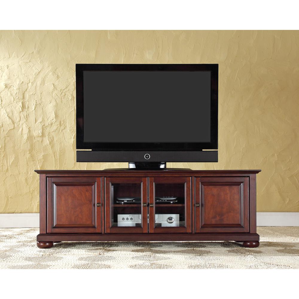 Alexandria 60" Low Profile Tv Stand Mahogany. Picture 2