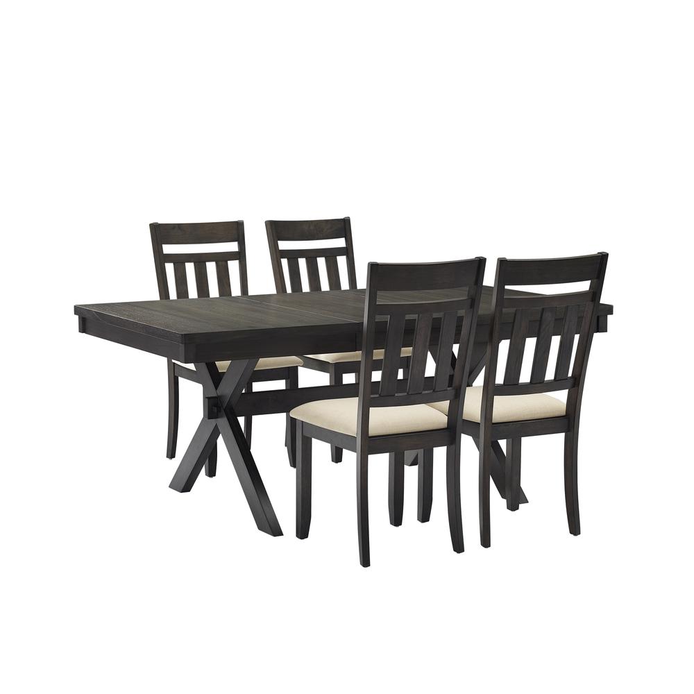 Hayden 5Pc  Dining Set Slate - Table & 4 Slat Back Chairs. Picture 3